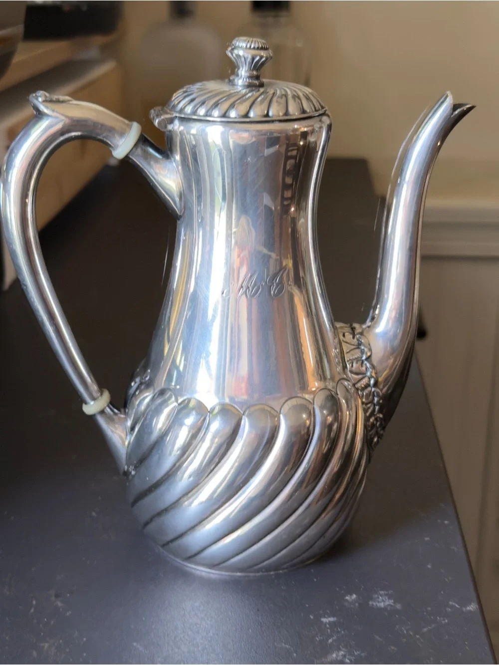 Antique Wilcox Silver Plate Tea Coffee pot